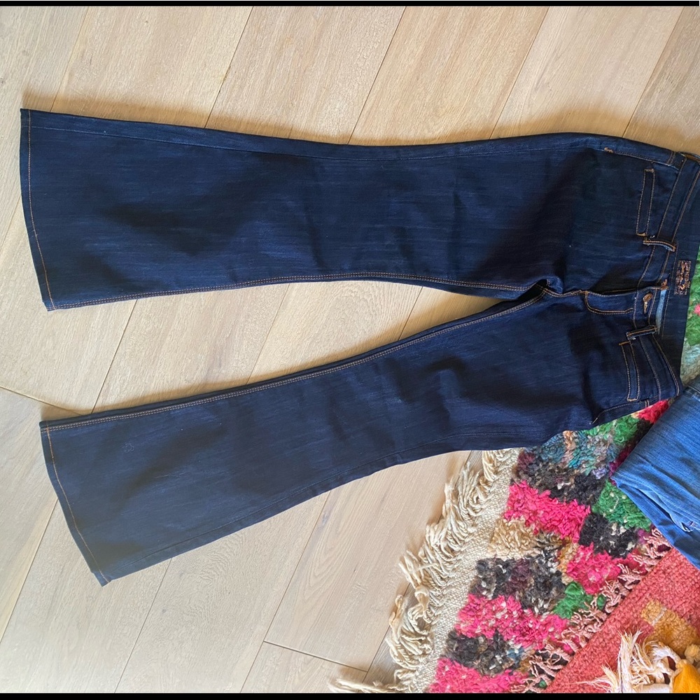 Dark bootcut low rise jeans - sevens